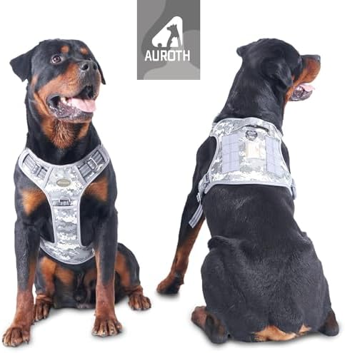 AUROTH Dog Harness for Large Dogs, No Pull Tactical Dog Vest Heavy Duty - Image 2