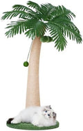 43.3inch Palm Tree Shape Style Sisal Cat Tree Scratching Post Cats, Wear by TSCOMON