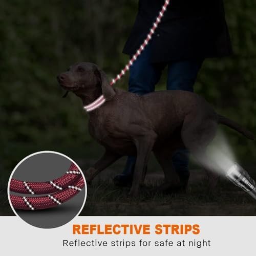 Taglory Rope Dog Leash for Medium Large Dogs, 5 FT Padded Handle - Image 5
