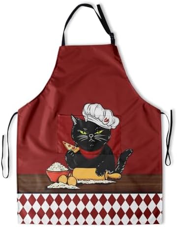 Art Apron with Pocket for Women Men by DZGlobal