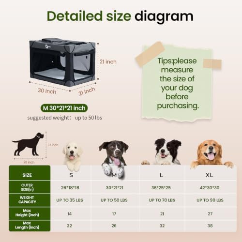 Portable Collapsible Soft Dog Crate - Image 3