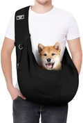 Dog Sling Carrier with Padded Strap, Reversible Pet Carrier by AUYAO