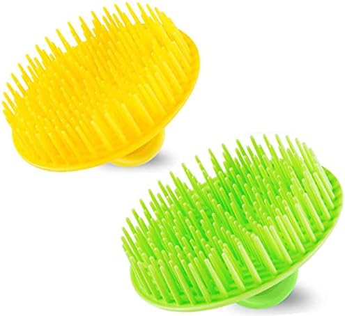 2Pack Hair Scalp Exfoliator Brush Dandruff Cleaning brush, Flexible Scalp by YEALIFE