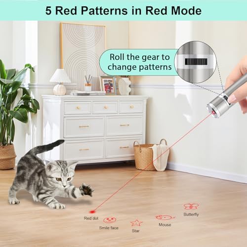 TBTeek Cat Toy 7 Light Modes & Adjustable Patterns Cat Mouse Toy - Image 4