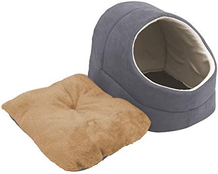 Self Warming Burrow Cat Bed, Washable Pet Hideway House - Image 6
