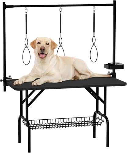 47"Professional Dog Pet Grooming Table Adjustable Heavy Duty Portable w/Arm & by Anwick