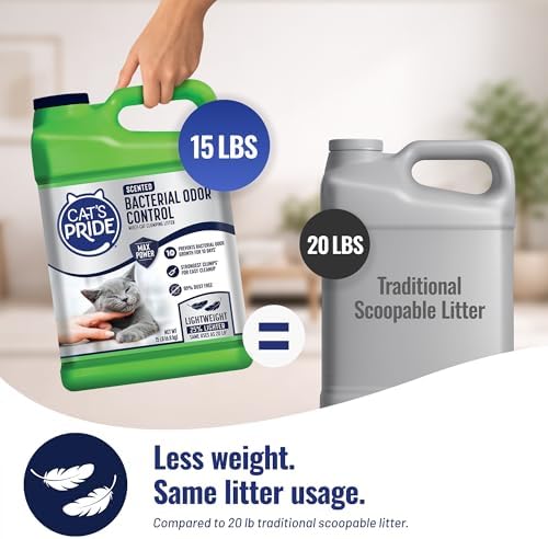 Cat's Pride Bacterial Odor Control, Max Power, Clumping Litter Scented 15lb - Image 3