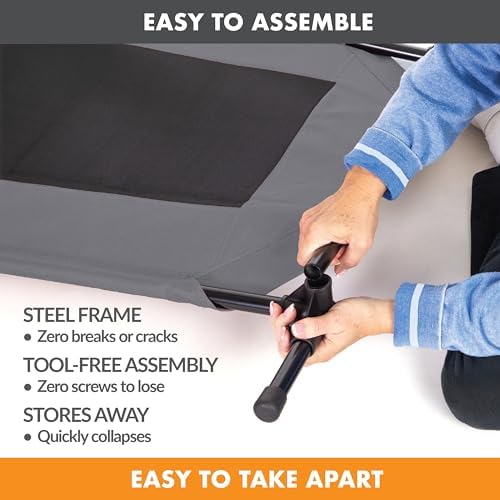 K&H Outdoor Elevated Dog Bed for Medium & Large Pets, Large 42x30in - Image 3