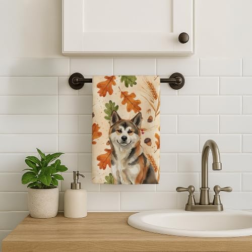 Caroline's Treasures Akita Dogs Kitchen Towel 15x25 in - Image 2