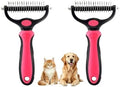 Dematting Comb for Dogs and Cats, Undercoat Rake Pet Brush for Long Hair by Unknown