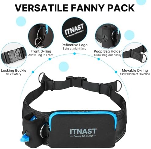 Hands Free Double Dog Leash Tangle Free, Lumbar Support Dual Leash - Image 6