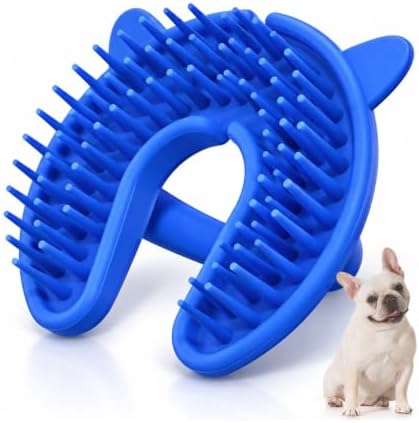 Silicone Nub Brush – Corkscrew Tail Dog Brush by Unknown