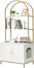 Homhedy Cat Litter Box Enclosure by Homhedy
