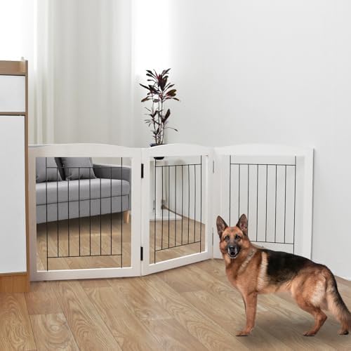 ZJSF Freestanding Foldable Dog Gate by ZJSF