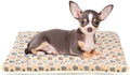 Mora Pets Dog Bed Crate Pad Ultra Soft Pet Mat Star Print 22 Inch Brown by MoraPets