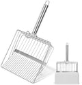 Cat Litter Scoop with Holder, Heavy Duty Metal Litter Sifter with Storage Stand by Unknown