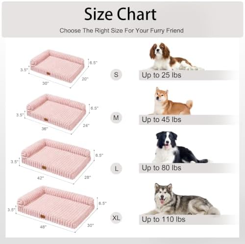Orthopedic Medium Dog Bed Furry Pet Bed, Washable Cover 30''X20'' - Image 6