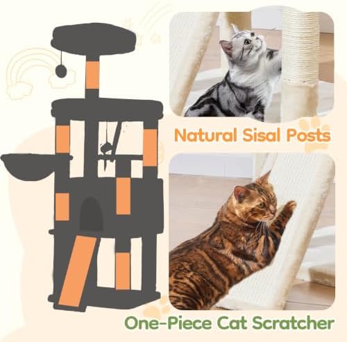 Taoqimiao Sturdy Cat Tree, Cat Tower - Image 6