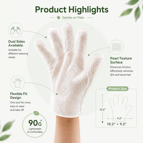 Pet Cleaning Glove Wipes for Dogs & Cats - Image 7