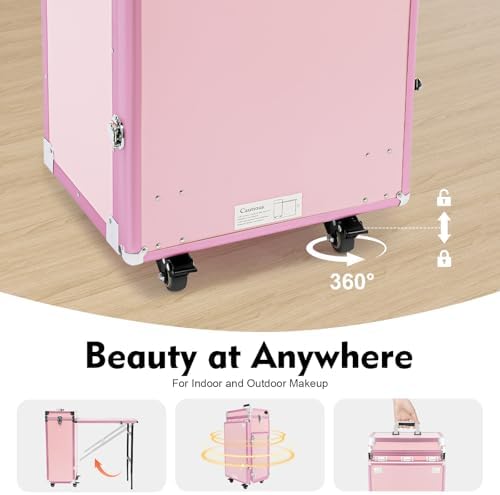 Cosmetic Trolley Storage Organizer, Foldable Nail Tables - Image 6
