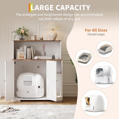 Garvee Dog-Proof Large Cat Litter Box Enclosure - Image 5