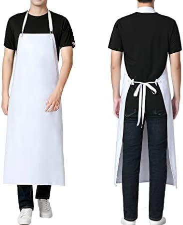 Unisex Waterproof Rubber Vinyl Apron Chemical Resistant Apron - Image 3