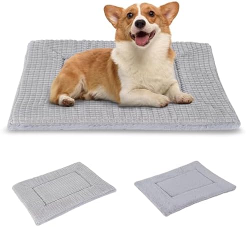 BVAGSS Dog Bed Mat, Reversible Crate Pad, Memory Foam Beds, Soft Warm Pet by BVAGSS