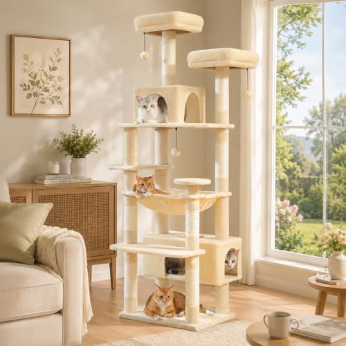 PAWZ Road 72" Cat Tree, Tall Cat Tower - Image 2
