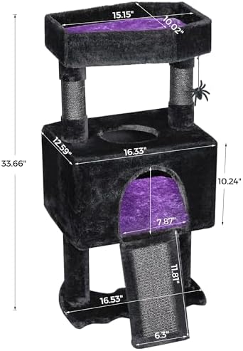 BEWISHOME Cat Tree Tower for Indoor Cats, Gothic Cat Trees - Image 6