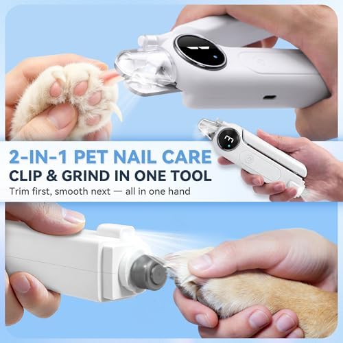2-in-1 Quiet Electric Pet Nail Clipper & Grinder - Image 2