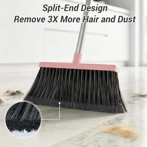 Broom with Dustpan Set for Pet Hair & Dust Cleanup - Image 3