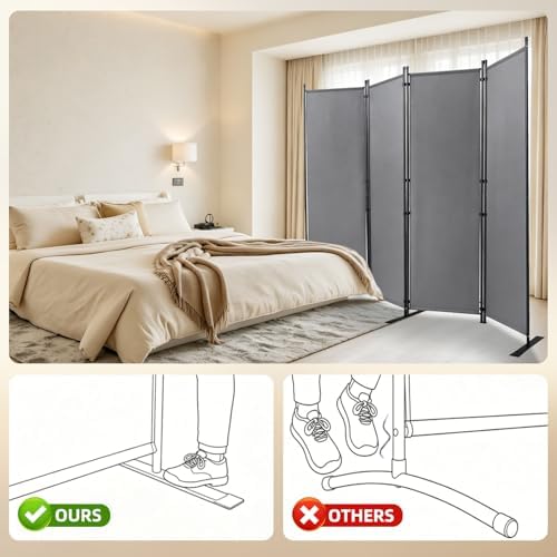 4 Panel Wide Room Divider Wall Screen - Image 2