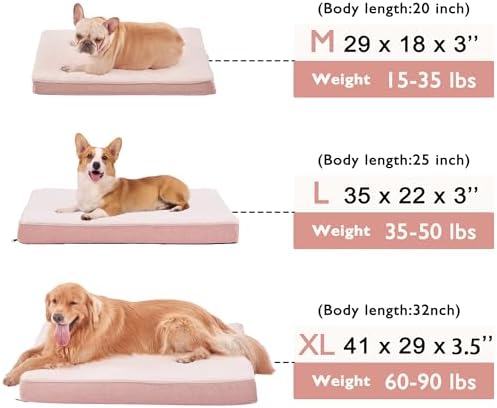WATANIYA PET Memory Foam Orthopedic Large Dog Bed, Washable Dog Bed - Image 7