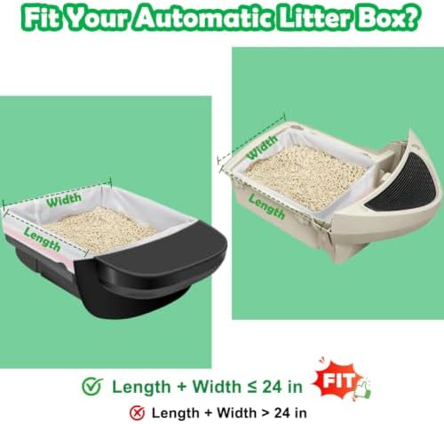 SZEE 60 Count Automatic Cat Litter Box Bags Fit - Image 3