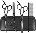 Dog Grooming Scissors Kit with Safety Round Tips by GEMEK