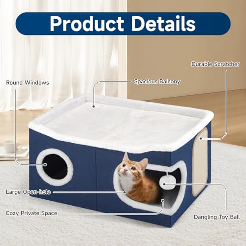 Shikha Extra Large Cat House Bed - Image 3
