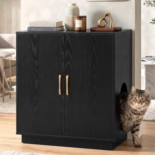 Gitelsnour 30.9'' Litter Box Enclosure Furniture- Hidden Storage by Gitelnour