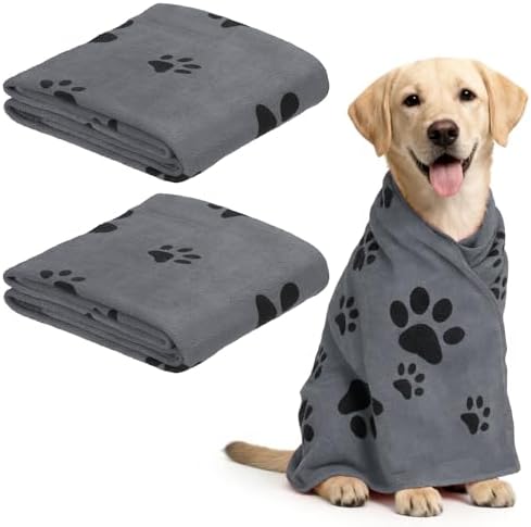 Microfiber Dog Towels Drying Dogs 40x20 in Super Soft by Unknown