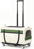 Double Decker Rolling Cat Carrier Large Wheeled Pet Carrier by Unknown
