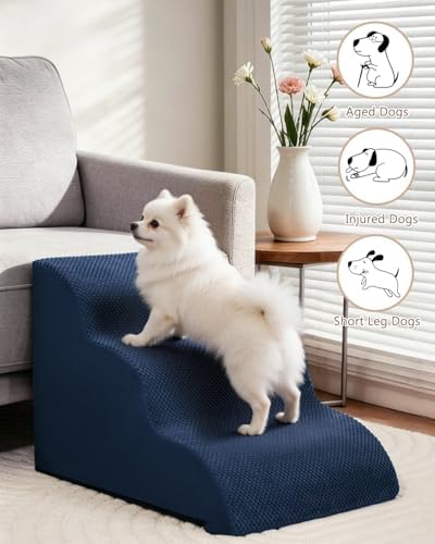 Aodisman Dog Stairs for Small Dogs, 3 Step Dog Ramp for Couch, Non-Slip Steps - Image 3