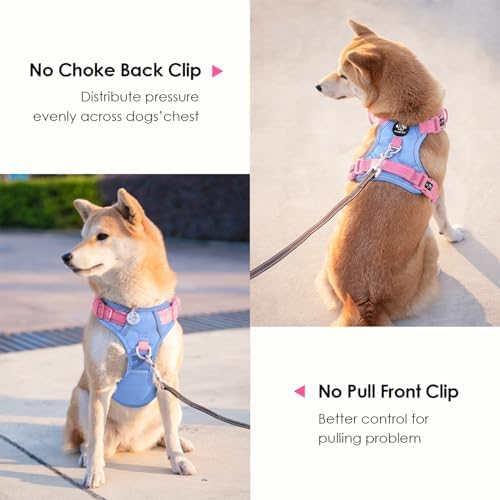 PHOEPET No Pull Dog Harness, Unique Colors Reflective Adjustable Dog Vest - Image 4