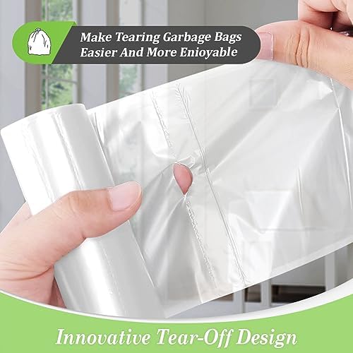 2.6 Gallon 220 Counts Small Trash Bags Garbage Bags by Teivio, Bathroom Trash - Image 4