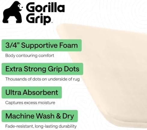 GORILLA GRIP® Memory Foam Bath Rug - Image 2
