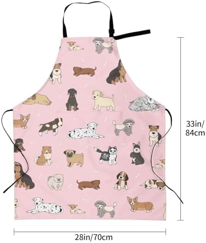 Perinsto Waterproof Apron With 2 Pockets Kitchen Chef Aprons Bibs - Image 2