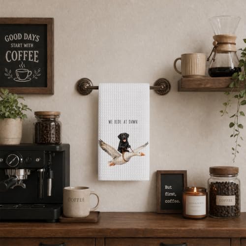 Black Labrador Retriever Kitchen Towels, Cute Hand Tea Towel - Image 6