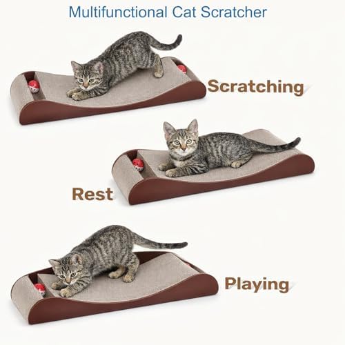 FluffyDream Cat Scratcher Cardboard, Scratching Pad House Bed Furniture - Image 3