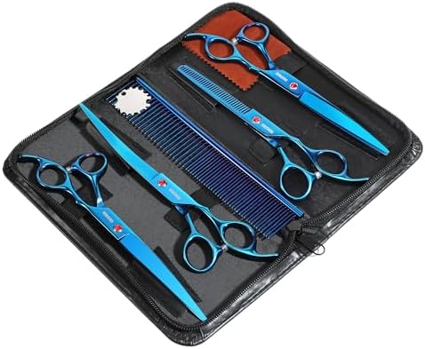 7.0in Titanium Dog Grooming Scissors Set - Image 2