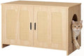 HOOBRO Farmhouse Cat Litter Box Enclosure, Hidden Litter Box Furniture by HOOBRO