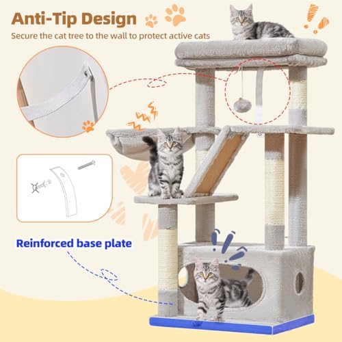 Taoqimiao Cat Tree, 38.5In Cat Tower - Image 7
