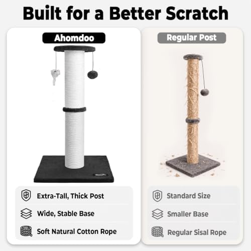 34-Inch Tall Cat Scratching Post - Image 5